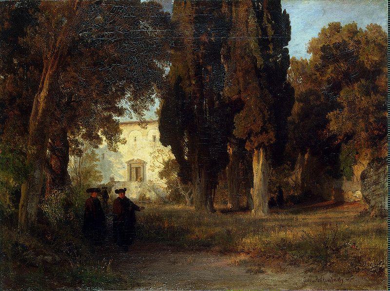 Klostergarten, Oswald achenbach